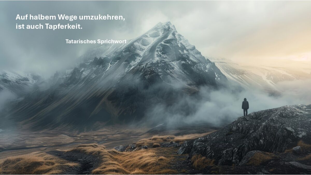 Mut zum Umkehren